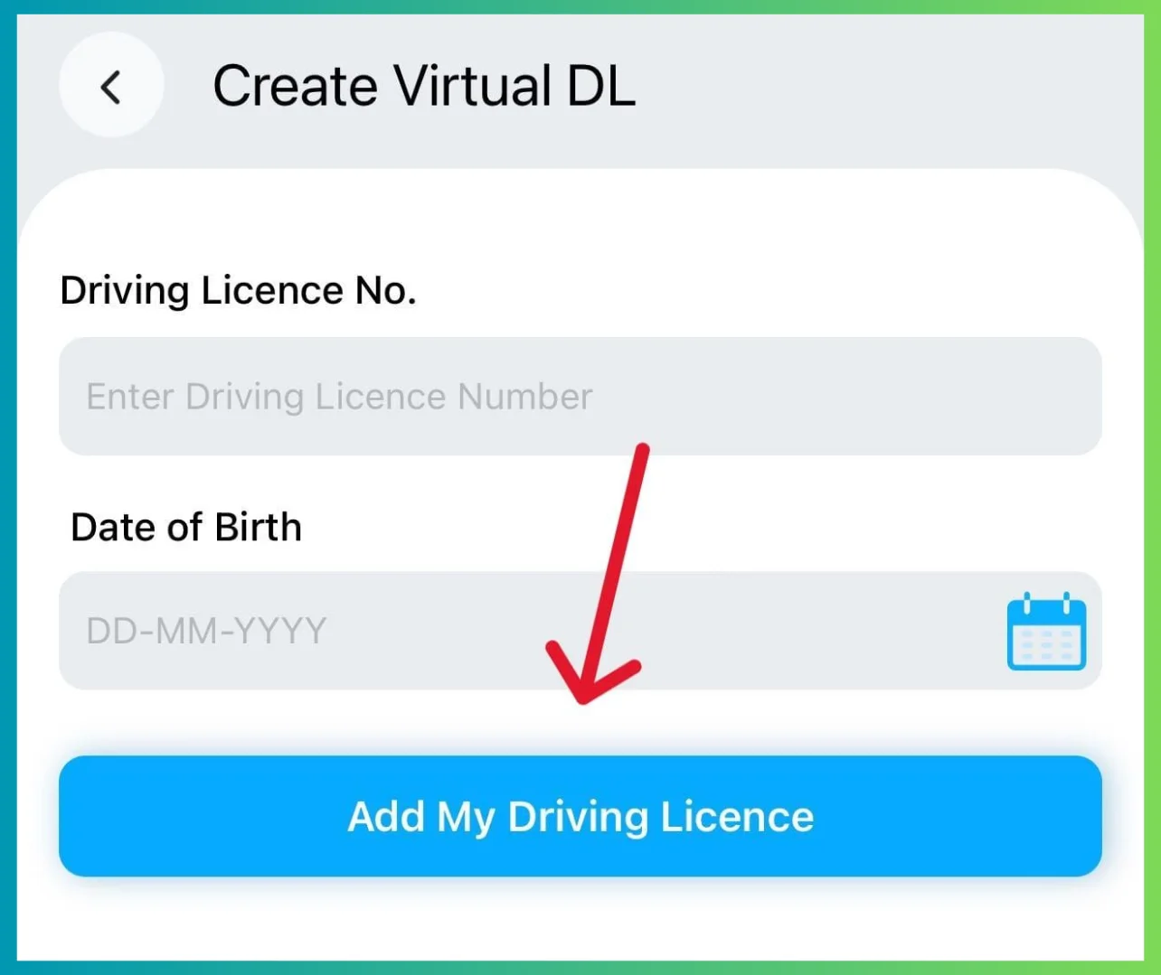 Driving Licence Download via mParivahan