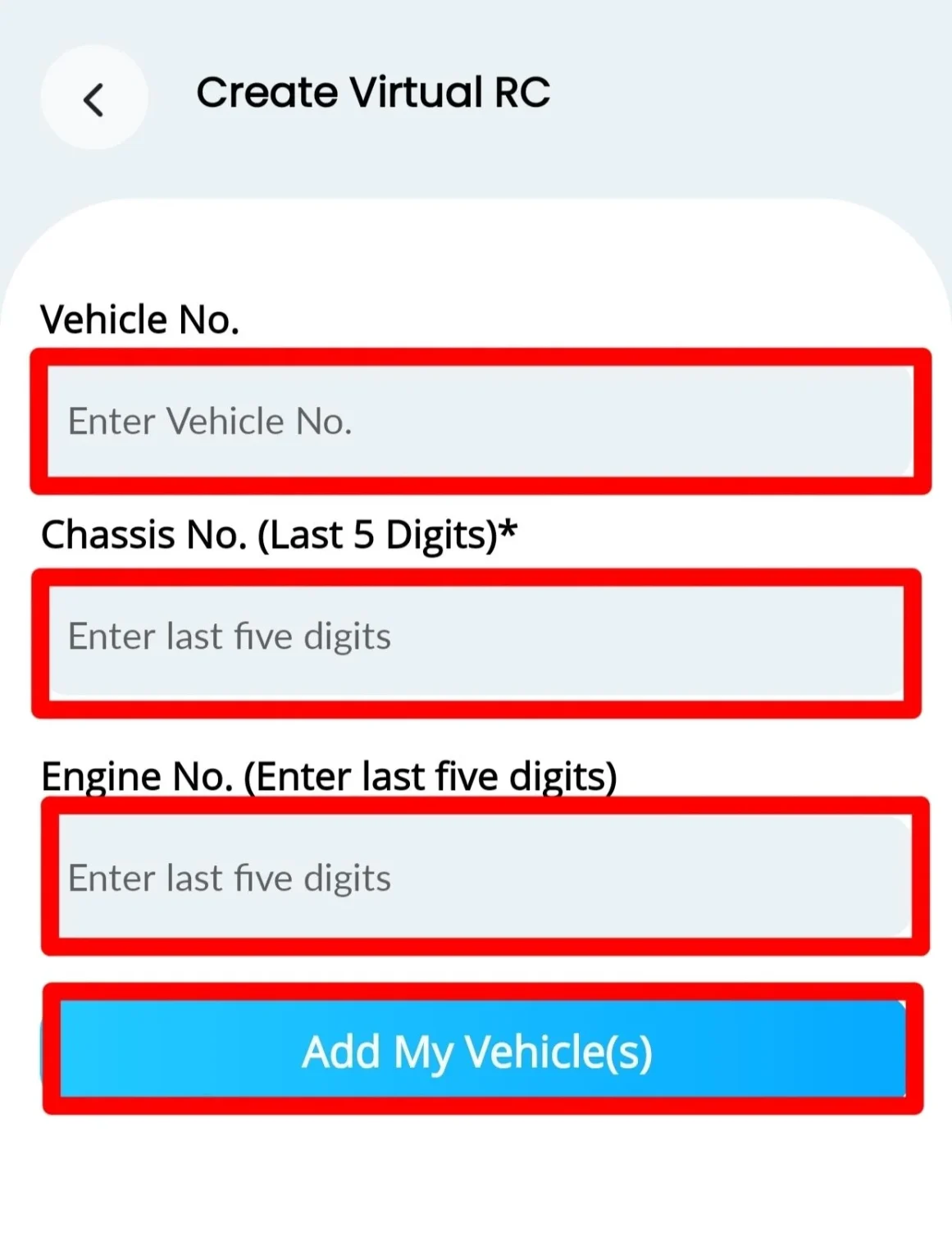 mParivahan on Virtual RC